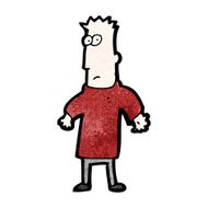cartoon man shrugging N7