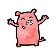 Funny cartoon pig N8