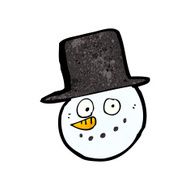 cartoon snowman face N2