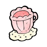 cartoon tea cup N46