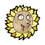 Cartoon Sunflower N45