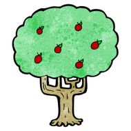Cartoon Apple Tree N14