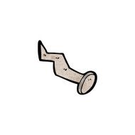 cartoon bent nail N2