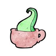 cartoon tentacle in teacup N6