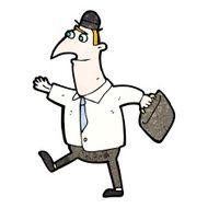 cartoon man walking to work N6