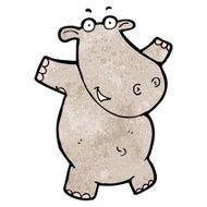 Cartoon Hippo N23