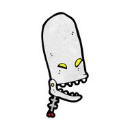 cartoon robot head N119