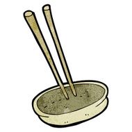 cartoon chopsticks and bowl N2