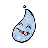 Cartoon Rain Drop N3