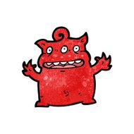 Cartoon monster N203