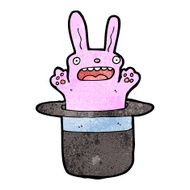 cartoon rabbit in hat trick N6