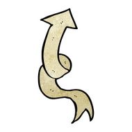 decorative scroll arrow cartoon N9