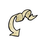 decorative scroll arrow cartoon N10