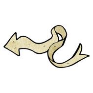 decorative scroll arrow cartoon N12