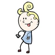 cartoon dancing girl N8