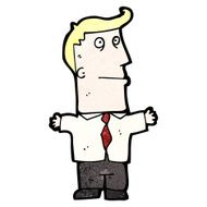 cartoon office man N41