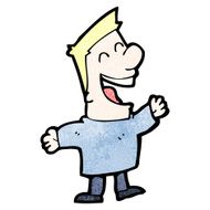 cartoon laughing man N51