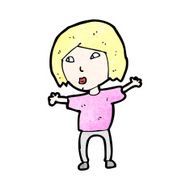 cartoon blond woman N22