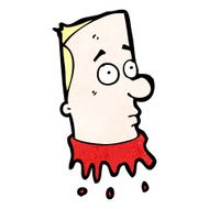 gross severed head cartoon N62