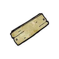 cartoon plank of wood N2