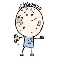 cartoon dirty boy N6