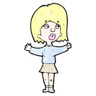 cartoon blond woman N23