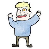 cartoon hallucinating man N6