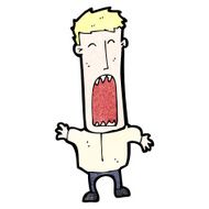cartoon shouting man N66