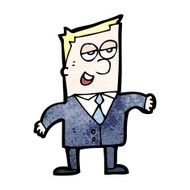 cartoon slick businessman N2