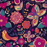 Spring Doodles Seamless Pattern