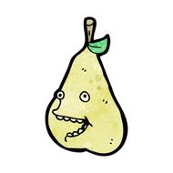 cartoon pear character