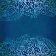 Blue Background Doodle
