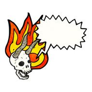 cartoon devil skull N4