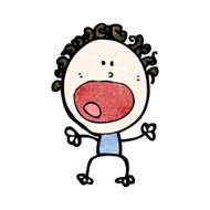 cartoon complainging doodle woman N2