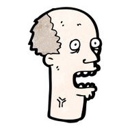 cartoon shocked man N183