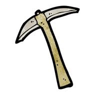 Cartoon Pick Axe N21