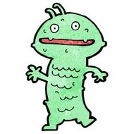 funny cartoon alien N4