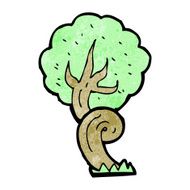 cartoon twisty tree N5