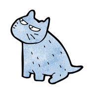 grumpy cartoon cat N5