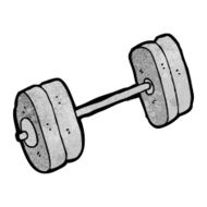 Cartoon Barbell N14