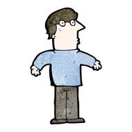 Cartoon Man Shrugging Shoulders N106