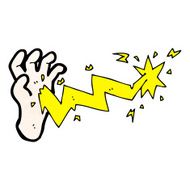 cartoon electric hand N2