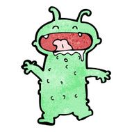 cartoon funny little monster N13