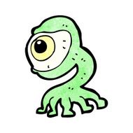 cartoon weird monster N13