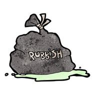 cartoon bag of garbage N2