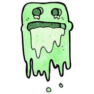 cartoon slimy ghost N21