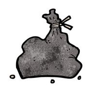 cartoon bag of garbage N3