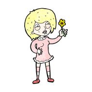 cartoon proud gardener woman N3