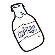 Cartoon Milk Bottle N11