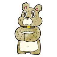 funny cartoon bear N103